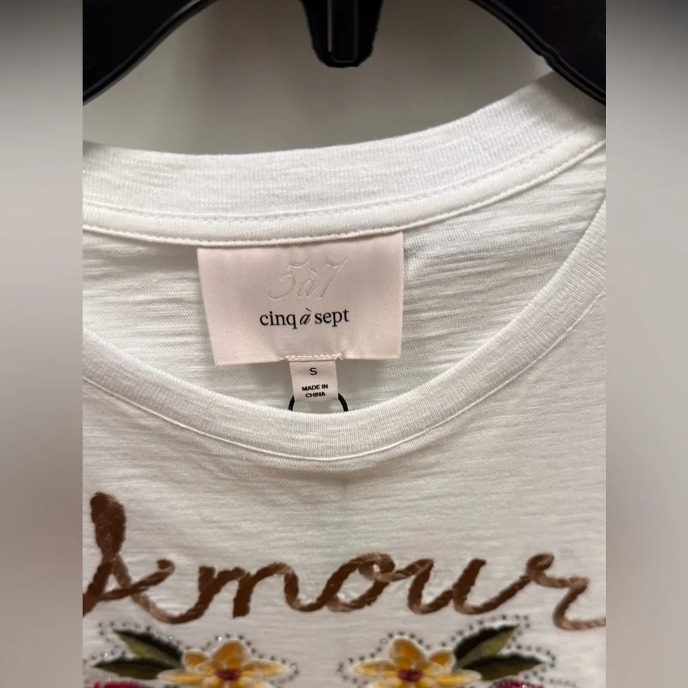 NWTA Cinq à Sept Western Amour Shrunken Tee - Picture 6 of 8